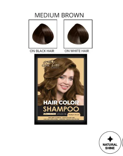 Spa Line Hair Color Shampoo 30Ml