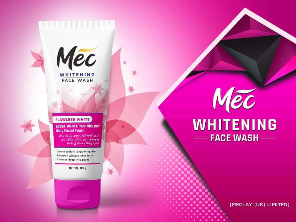 Mec Whitening Flawless White Face Wash 100ml