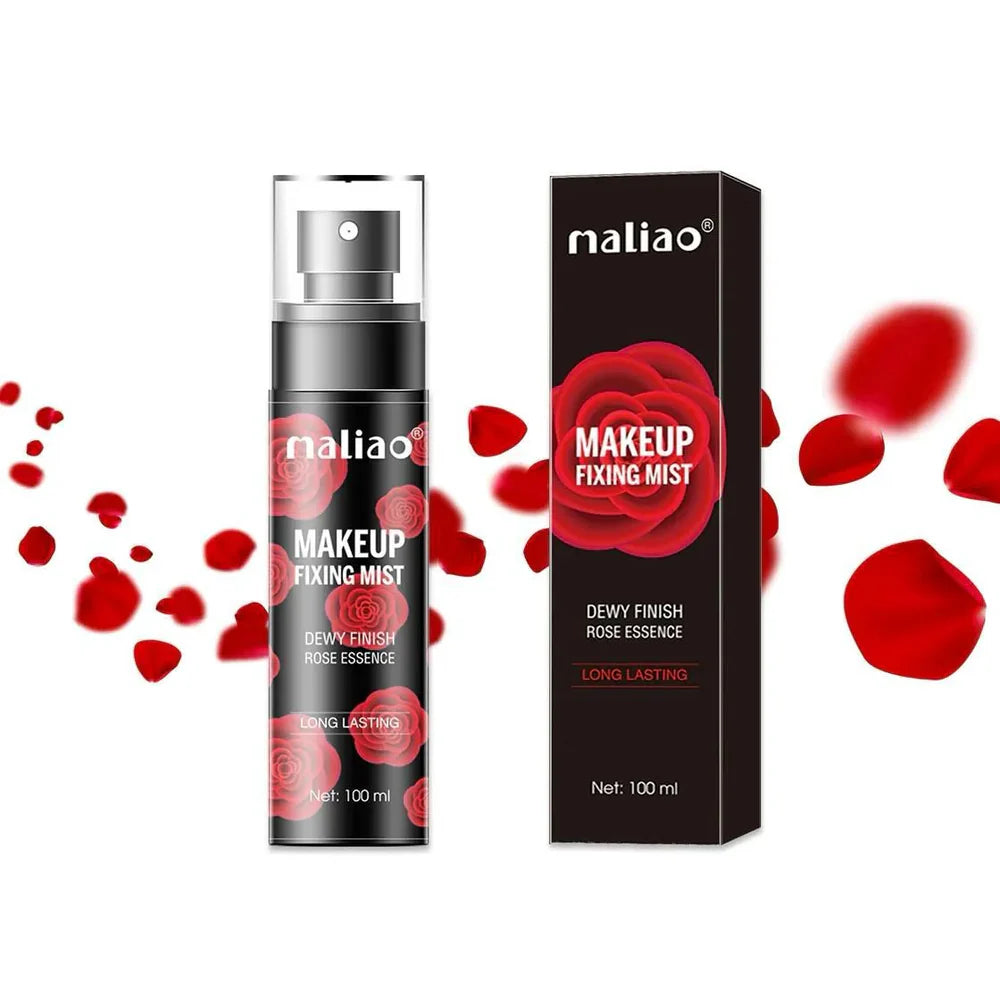 Maliao Dewy Finish Makeup Fixing Mist with Rose Essence Makeup Fixer - 100ml M106