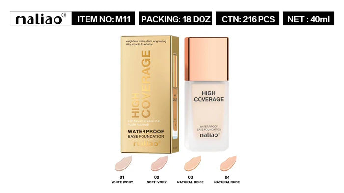 Maliao High Coverage Waterproof Foundation M11