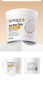 BIOAQUA RICE RAW PULP HAIR MASK 500G