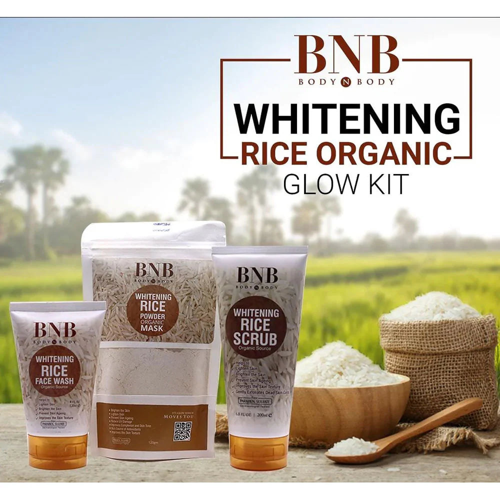 BNB Rice Extract Facial Kit For Bright & Glowing Skin