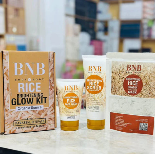 BNB Rice Extract Facial Kit For Bright & Glowing Skin