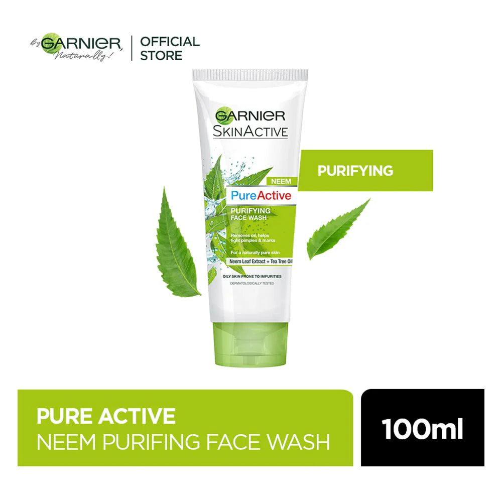 GARNIER NEEM PURE ACTIVE PURIFYING FACEWASH-100ML
