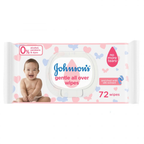 Johnsons Gentle All Over Baby Wipes 72 Pcs