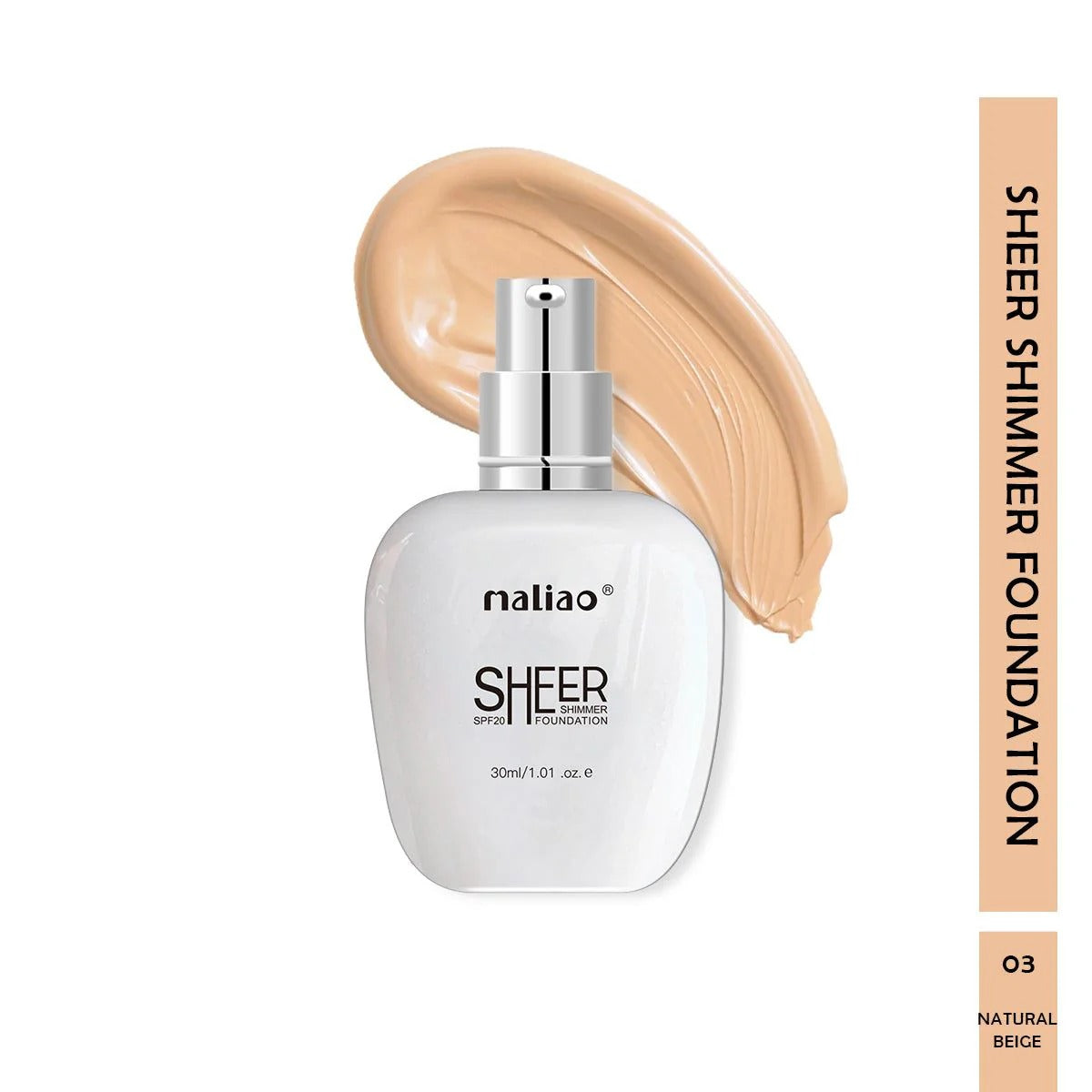 Maliao Sheer Shimmer Foundation SPF 20 Glow M276