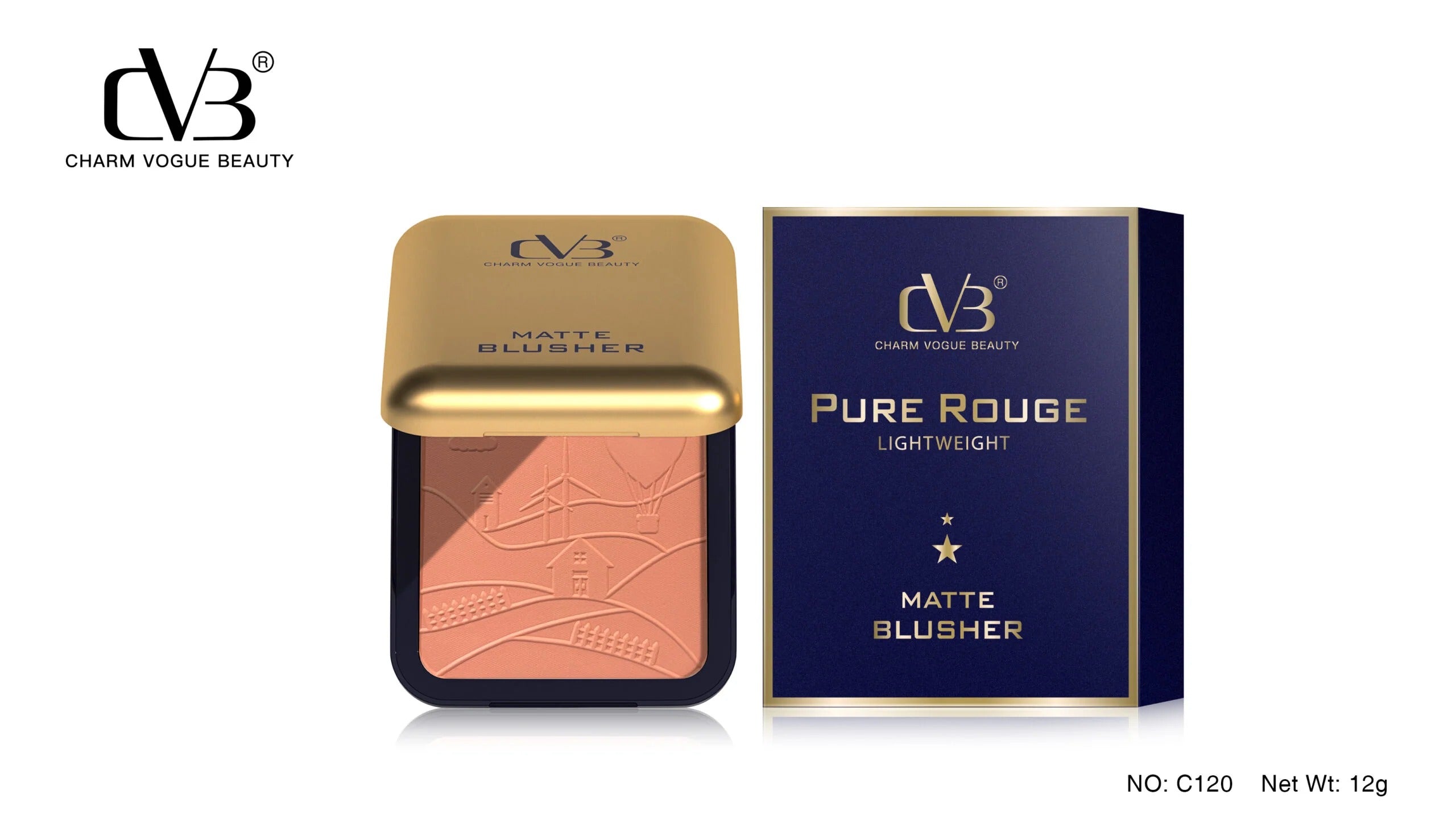 CVB PURE ROUGE LIGHTWEIGHT MATTE BLUSHER C120