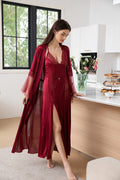 Flourish Gown Set 3905 - Maroon