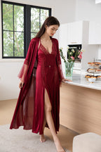 Flourish Gown Set 3905 - Maroon