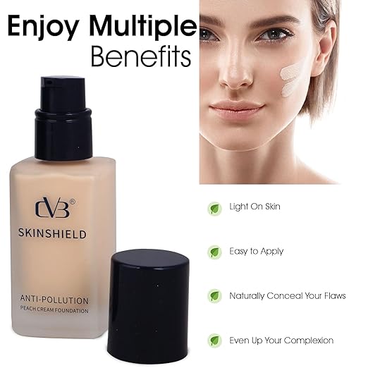 CVB ANTI POLLUTION PEACH CREAM FOUNDATION