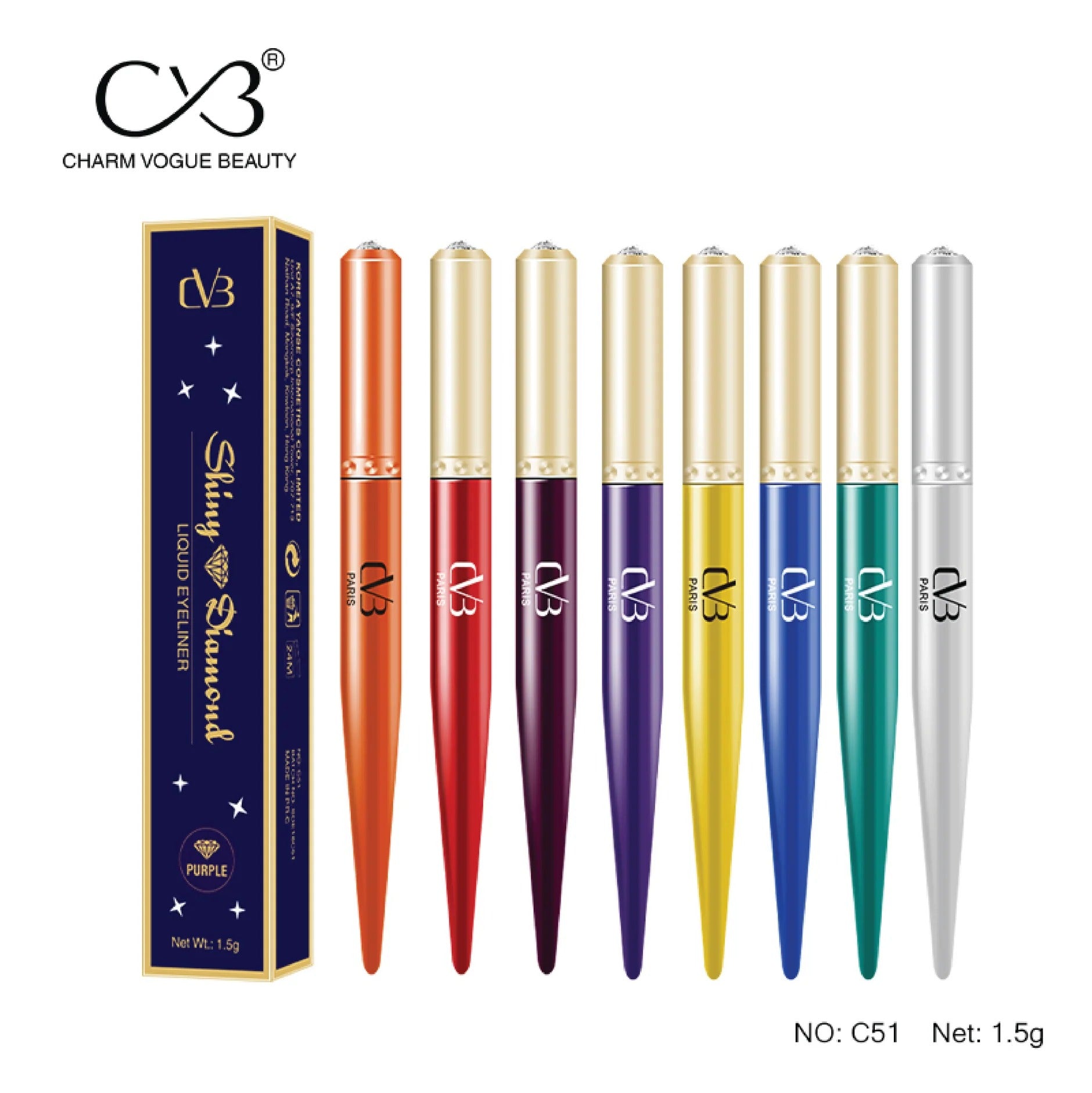 CVB SHINY DIAMOND LIQUID EYELINER C51
