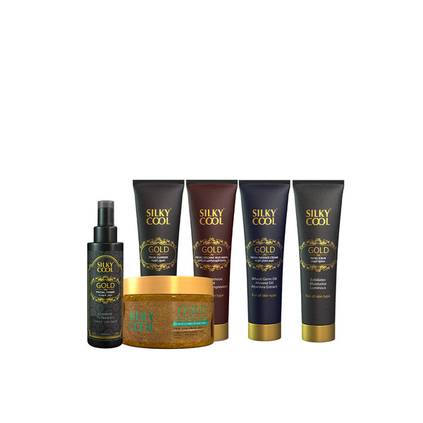 SILKY COOL Gold Facial  Kit