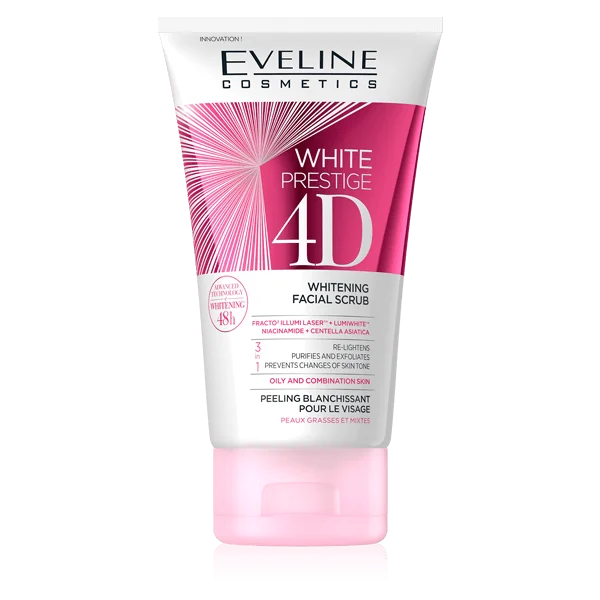 Eveline White Prestige 4D Whitening Facial Scrub-150ML